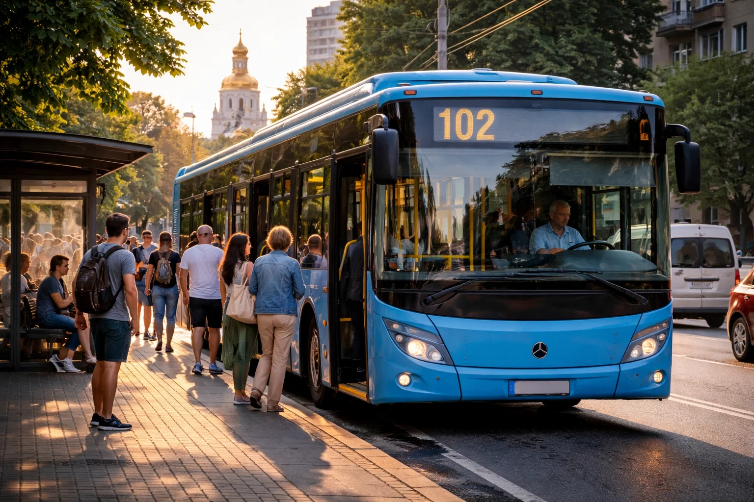 Автобус 102 Київ: маршрут, зупинки та розклад руху 2026