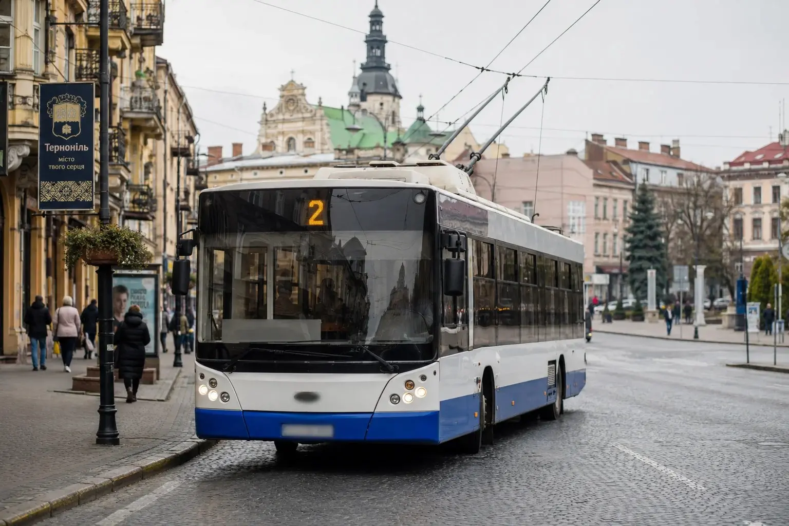 Тролейбус №2 у Тернополі: маршрут, зупинки та вартість проїзду